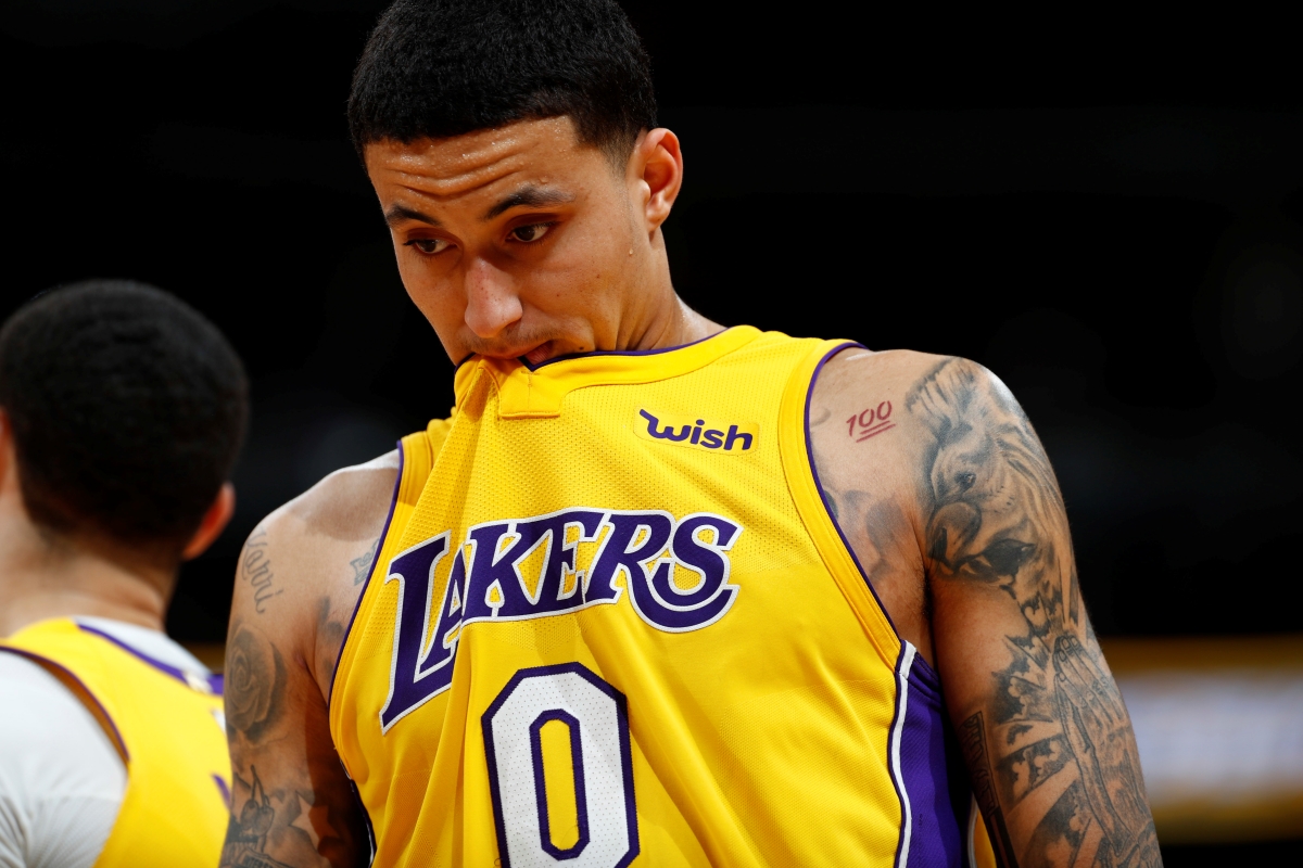 Los Angeles Lakers Forward Kyle Kuzma (0)
