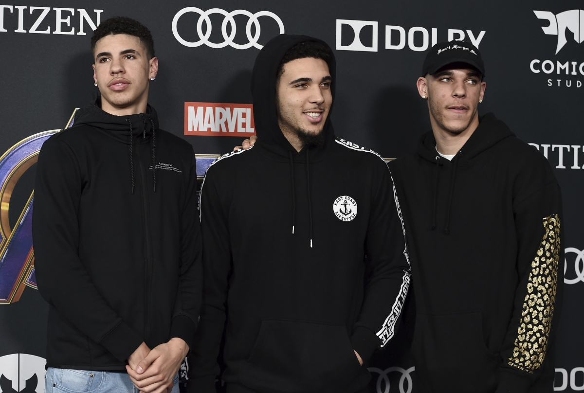 Lonzo Ball, Liangelo Ball, Lamelo Ball