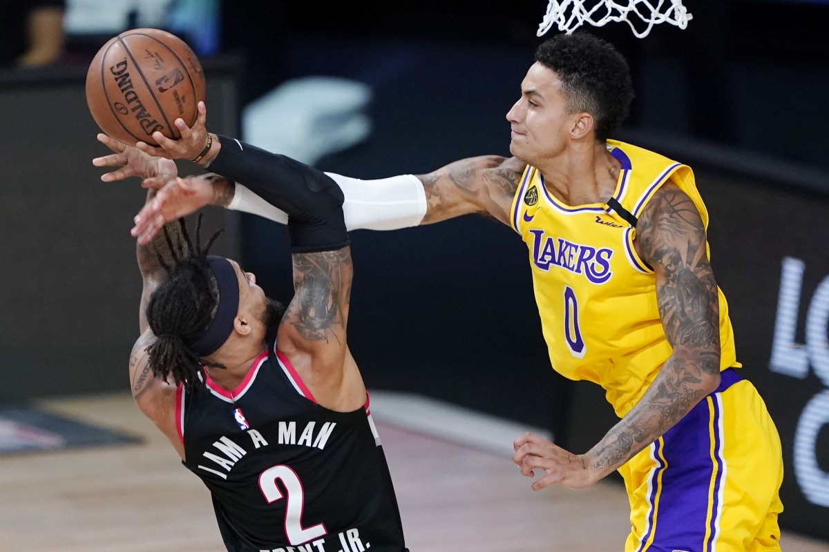 Aptopix Trail Blazers Lakers Basketball