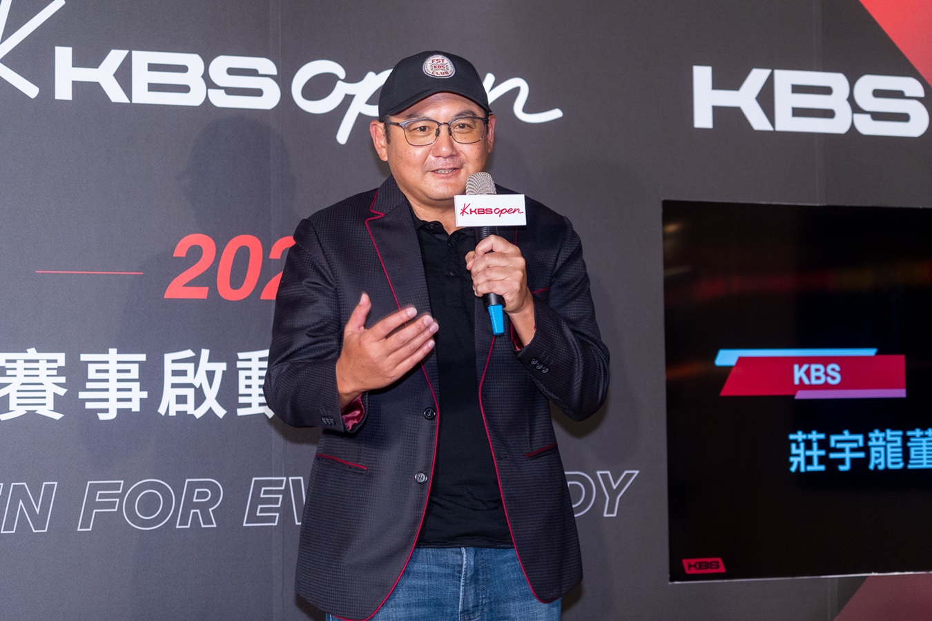 Kbs 董事長莊宇龍分享 Kbs Open 2026 賽事願景，第二屆賽事全面升級，持續擴大賽事規模與影響力。照片：kbs Taiwan提供