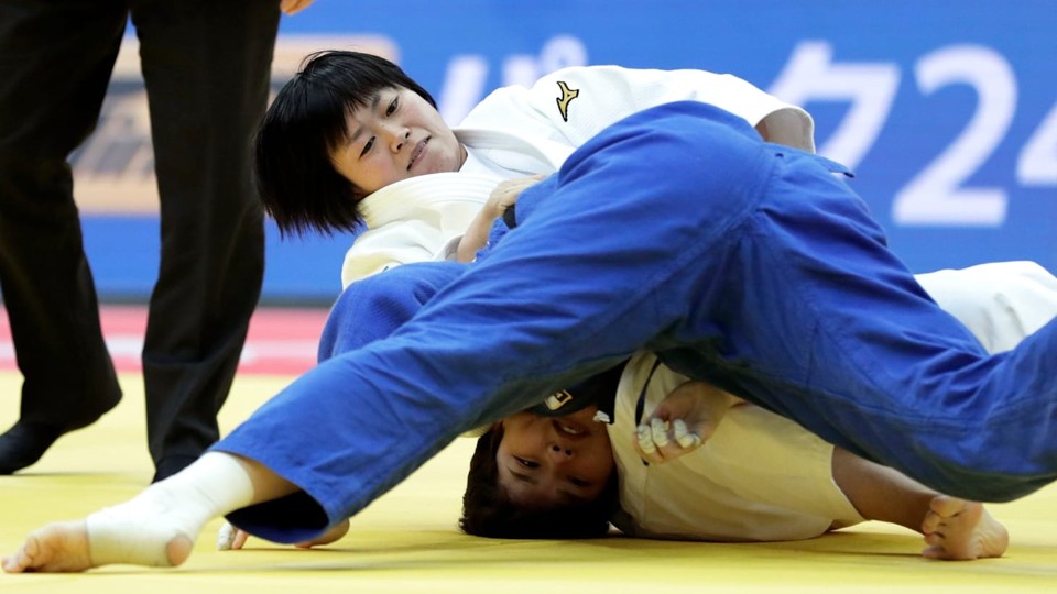 濱田尚里白色道服是以寢技見長的選手 照片來源：olympics